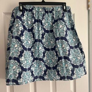Lilly Pulitzer‎ Navy and White A-Line Skirt